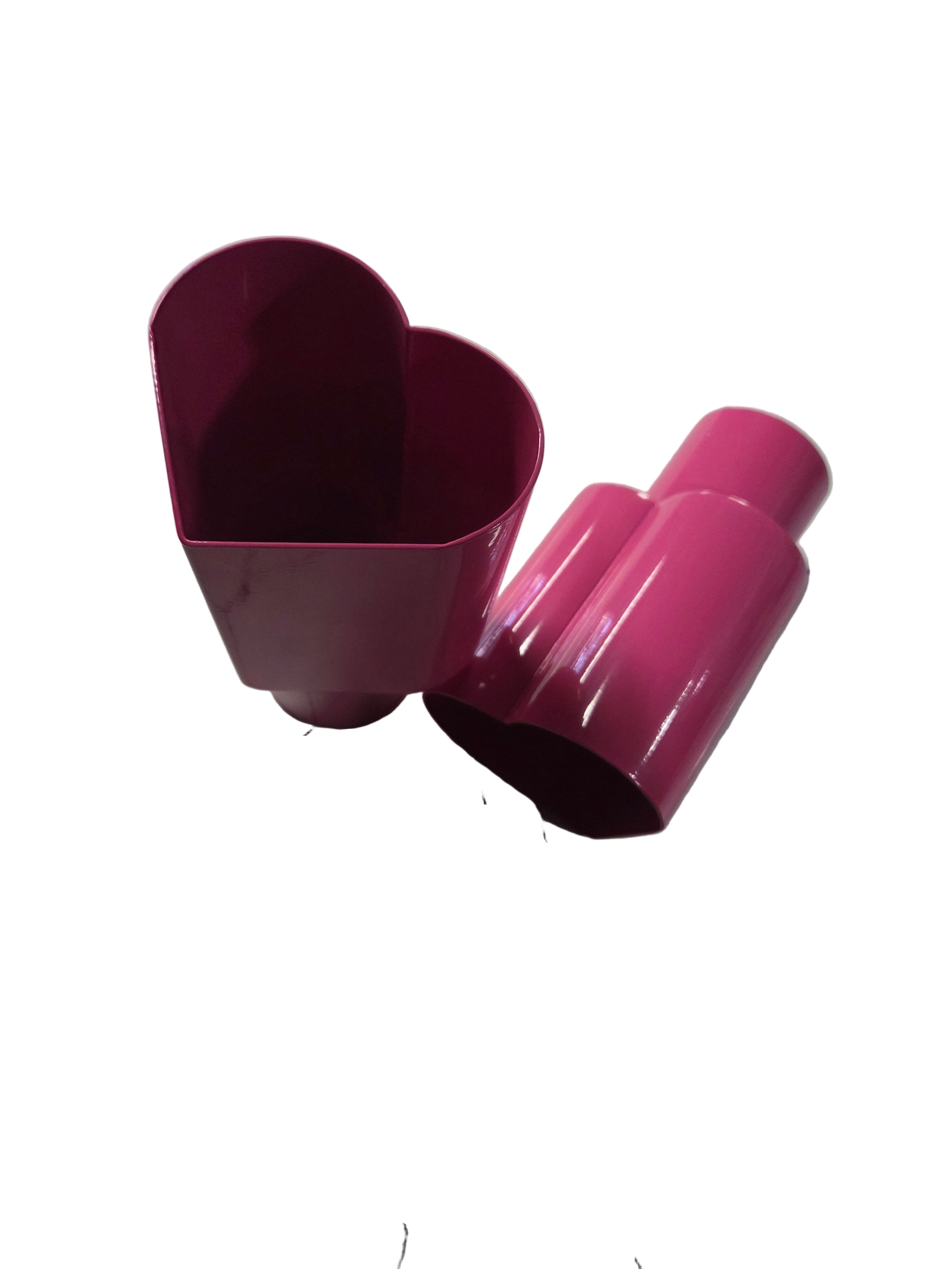 Heart Pink Tips (PAIR)